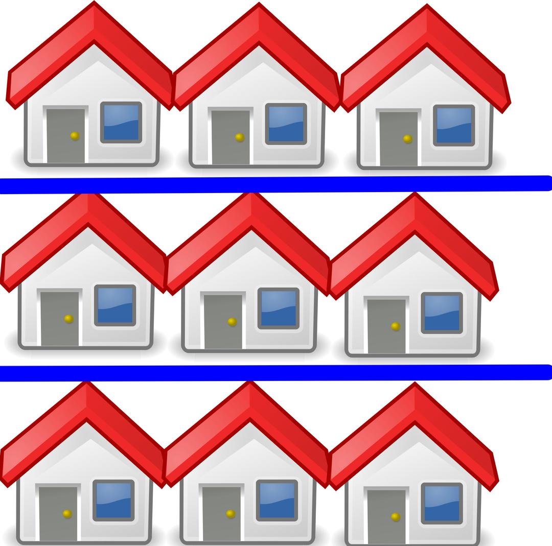 9 Houses png transparent