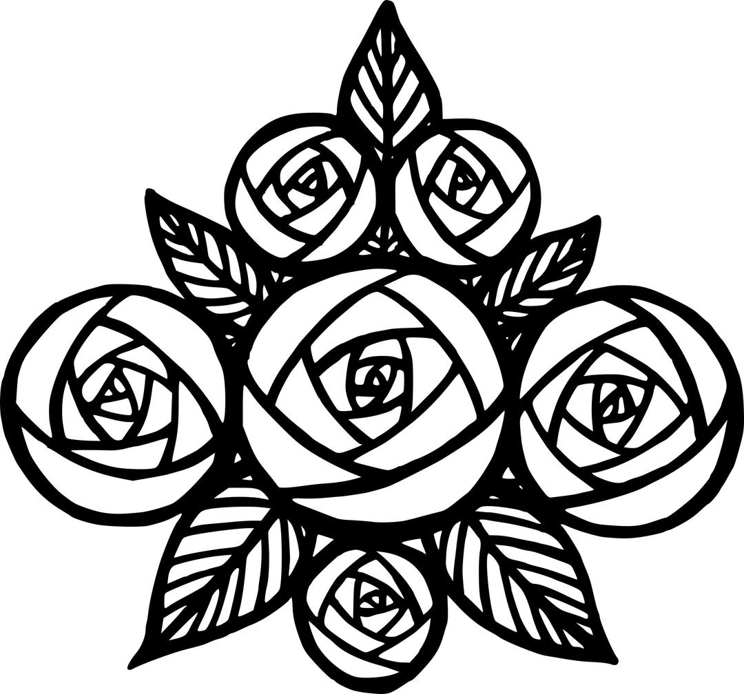 A Bunch of Roses png transparent