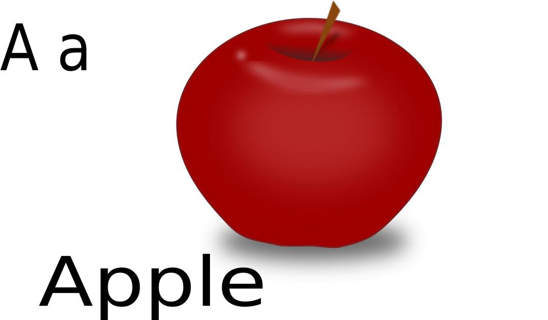 A for Apple png transparent
