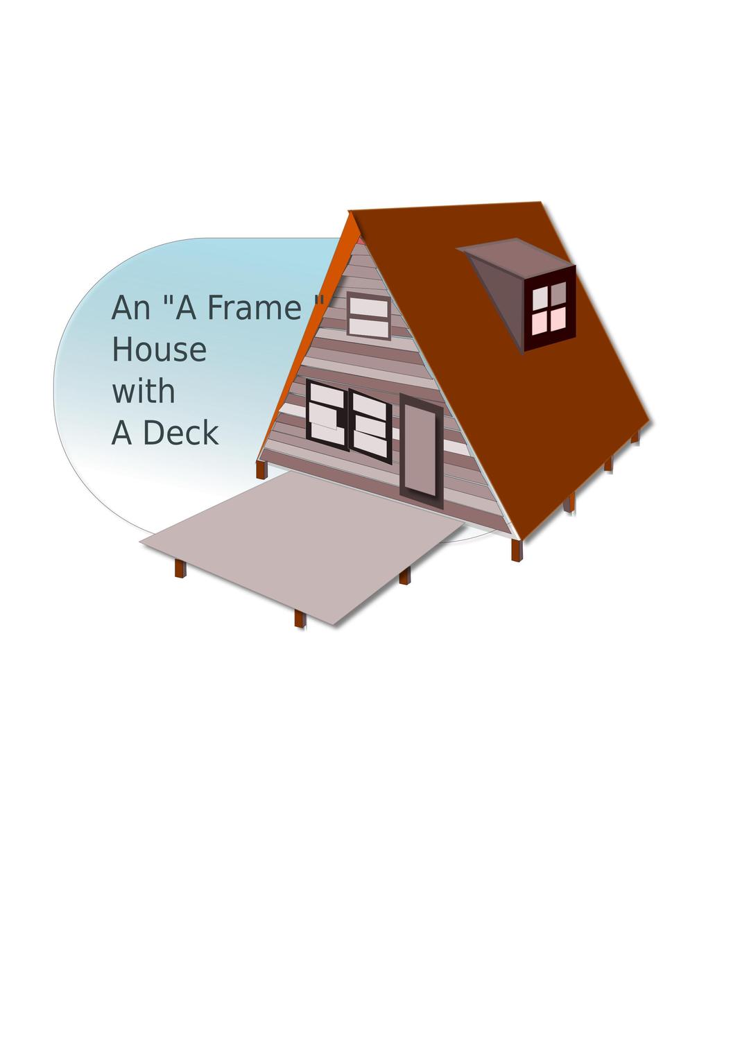 A frame House png transparent