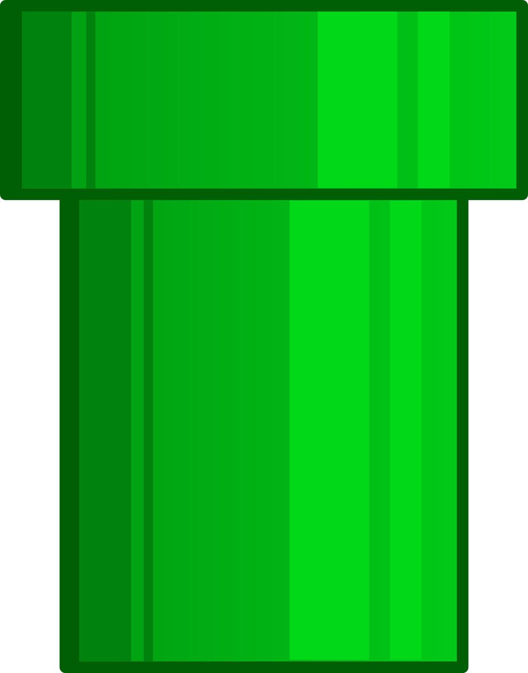 A green cartoon pipe png transparent