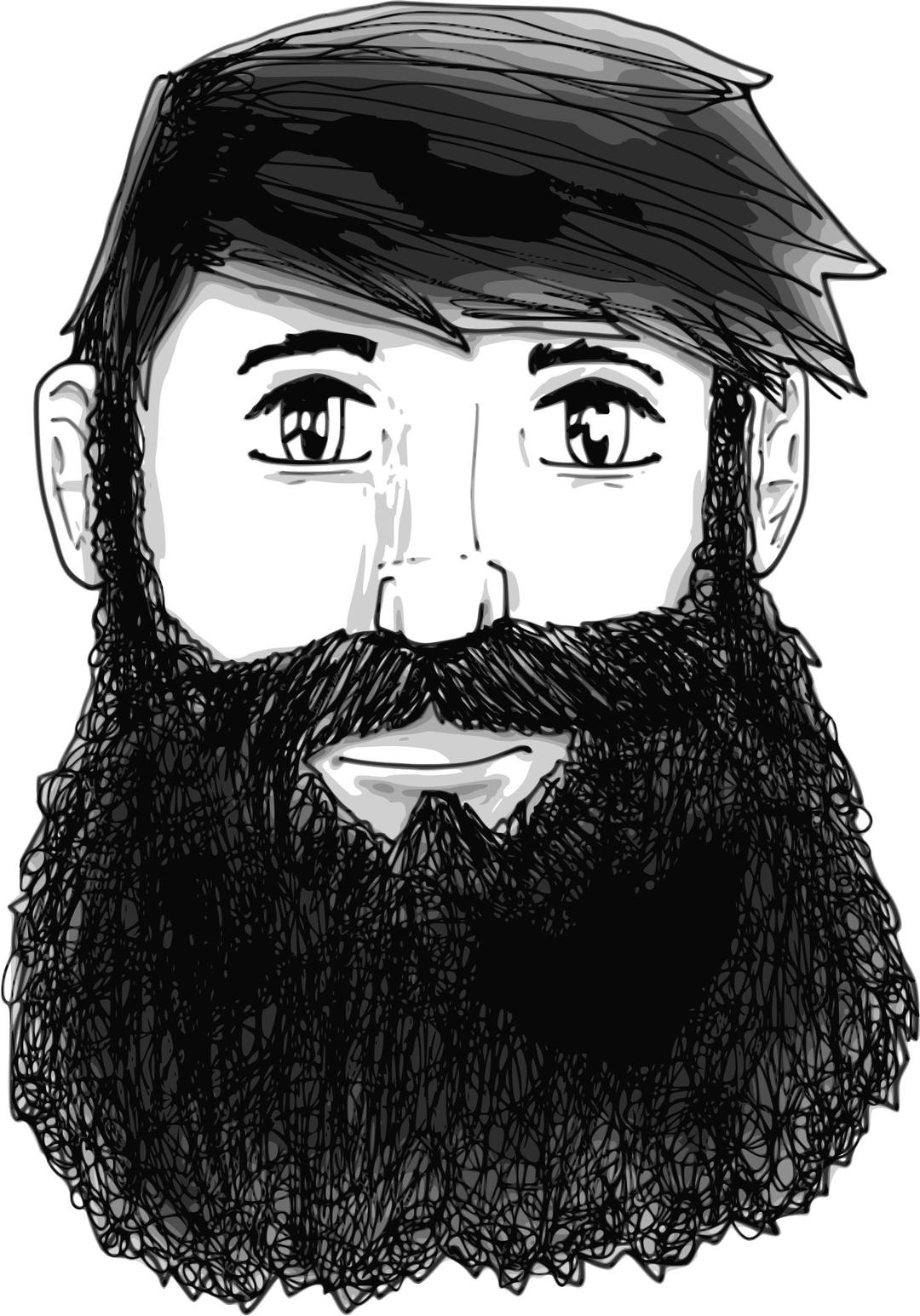 A guy with a beard png transparent