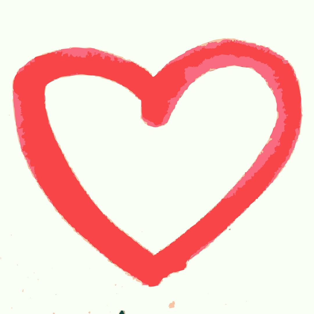 A hand drawn heart png transparent
