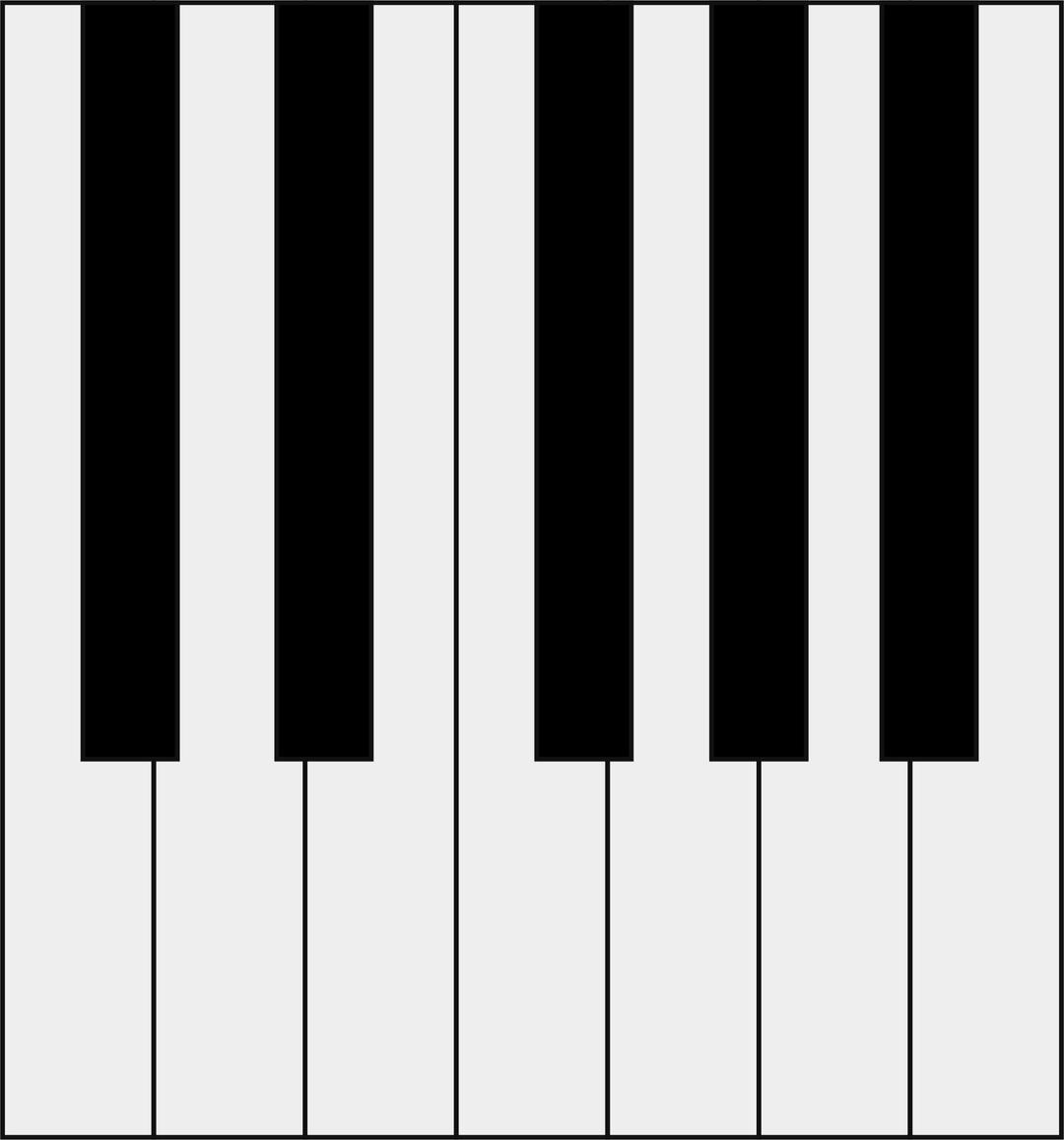 A keyboard octave png transparent