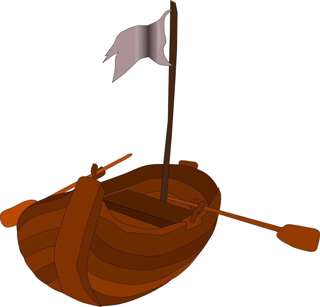 A pirate rowboat png transparent