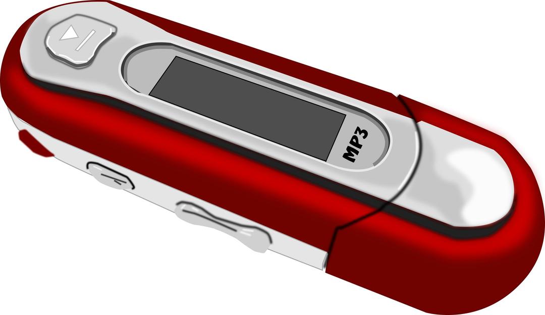 A Red old style MP3 Player png transparent