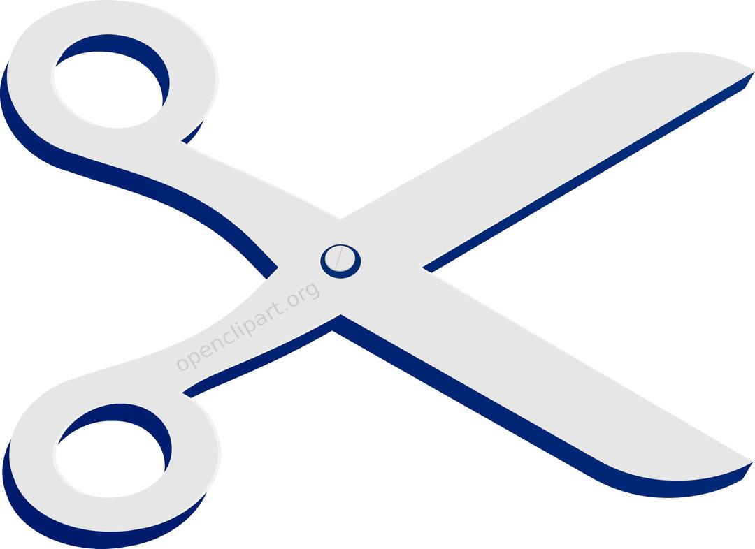 A Remix Of Openclipart Scissors Logo in Blue  png transparent