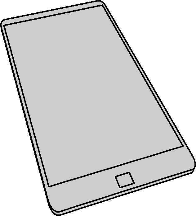 A simple smartphone png transparent