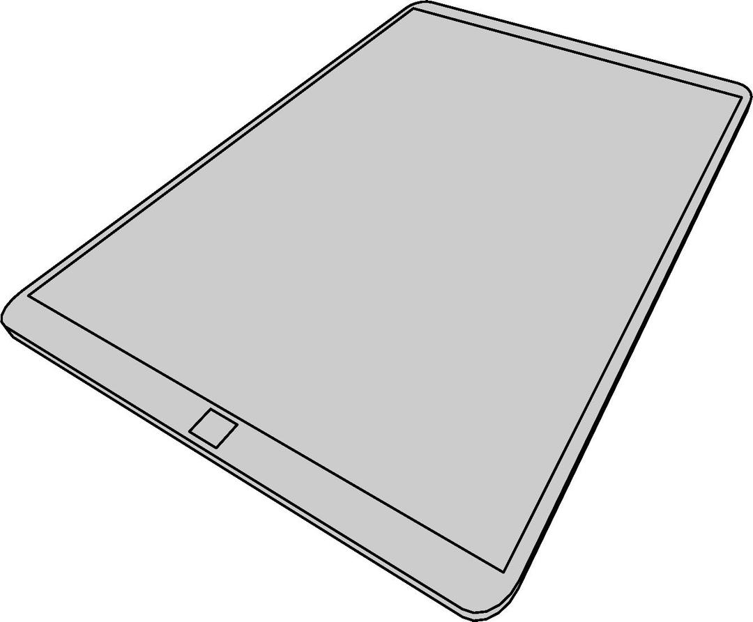 A simple tablet png transparent