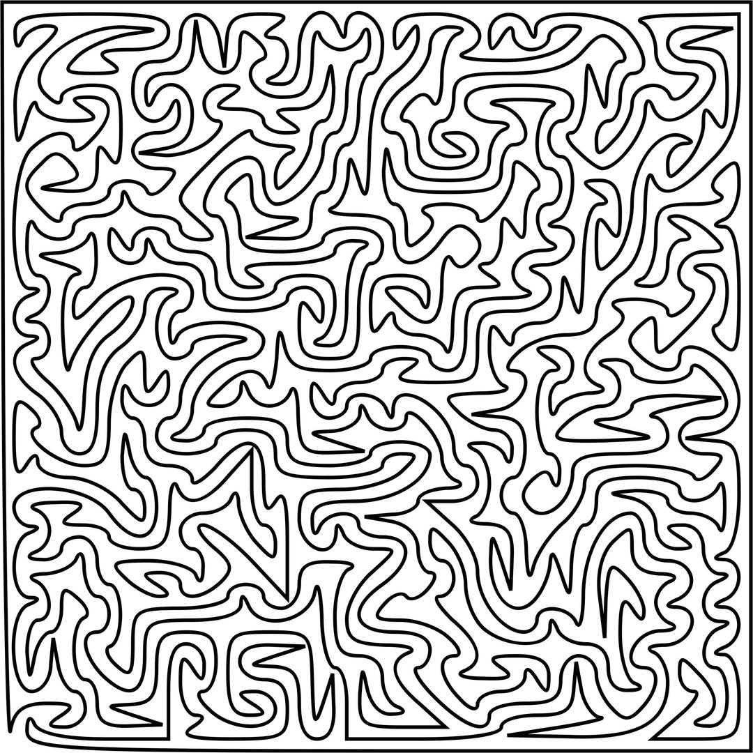 A Small Nirvana Coloring Maze png transparent