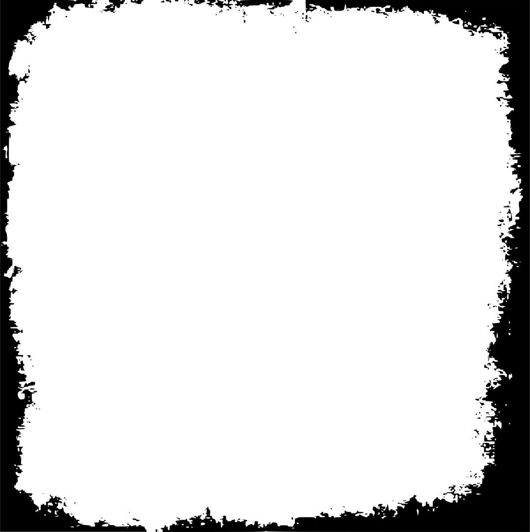 A square grungy frame png transparent