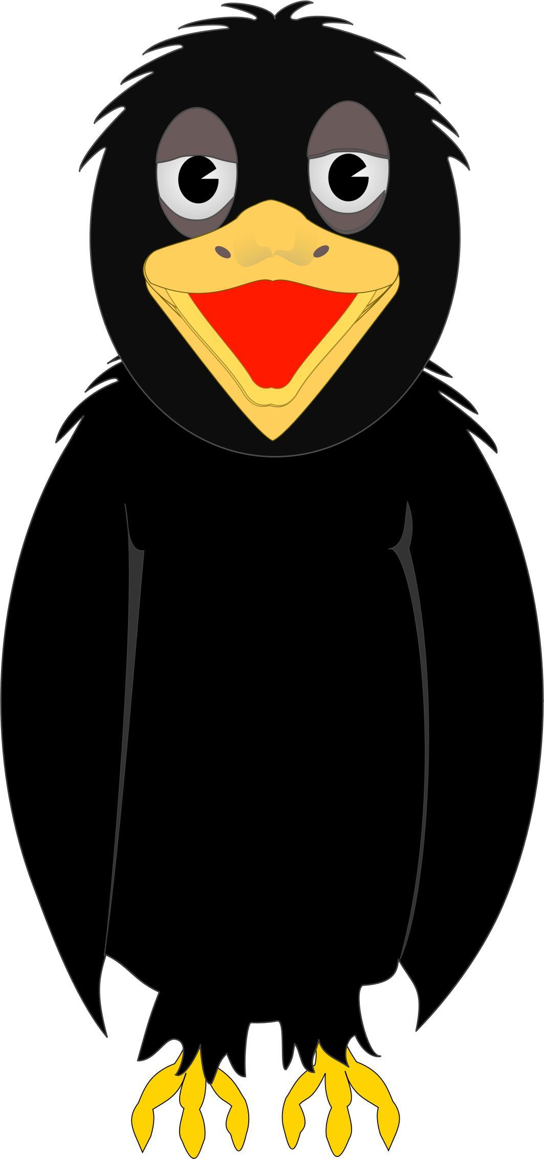 A talking crow! png transparent