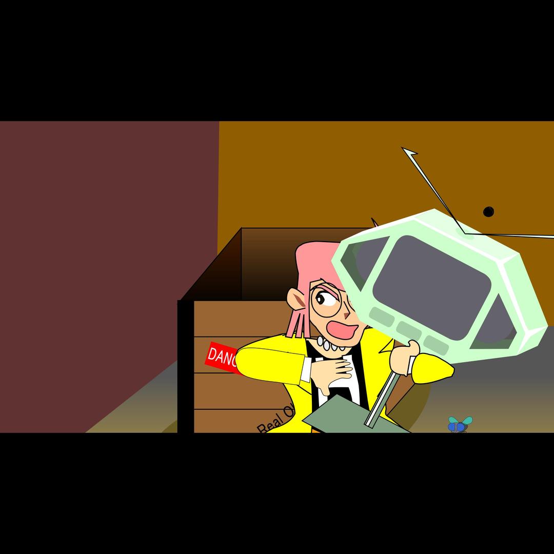 A008: Swing TV to avoid a fly (Animation SMIL) png transparent