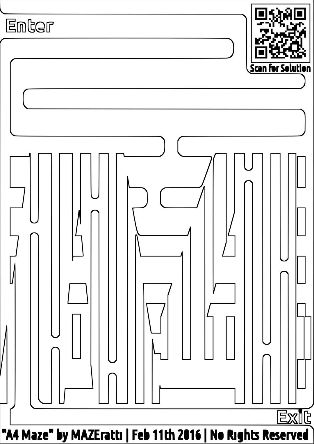 A4 Coloring Page png transparent