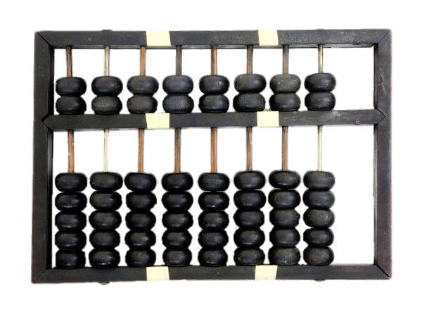 Abacus With Black Beads png transparent