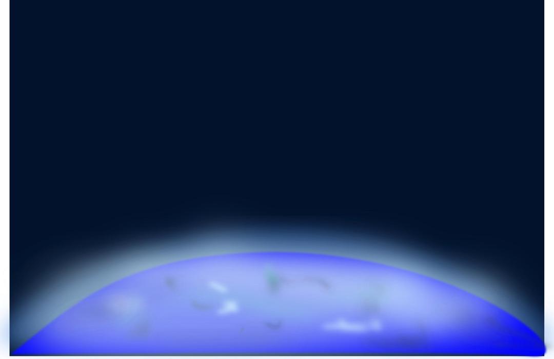 Above earth in space png transparent