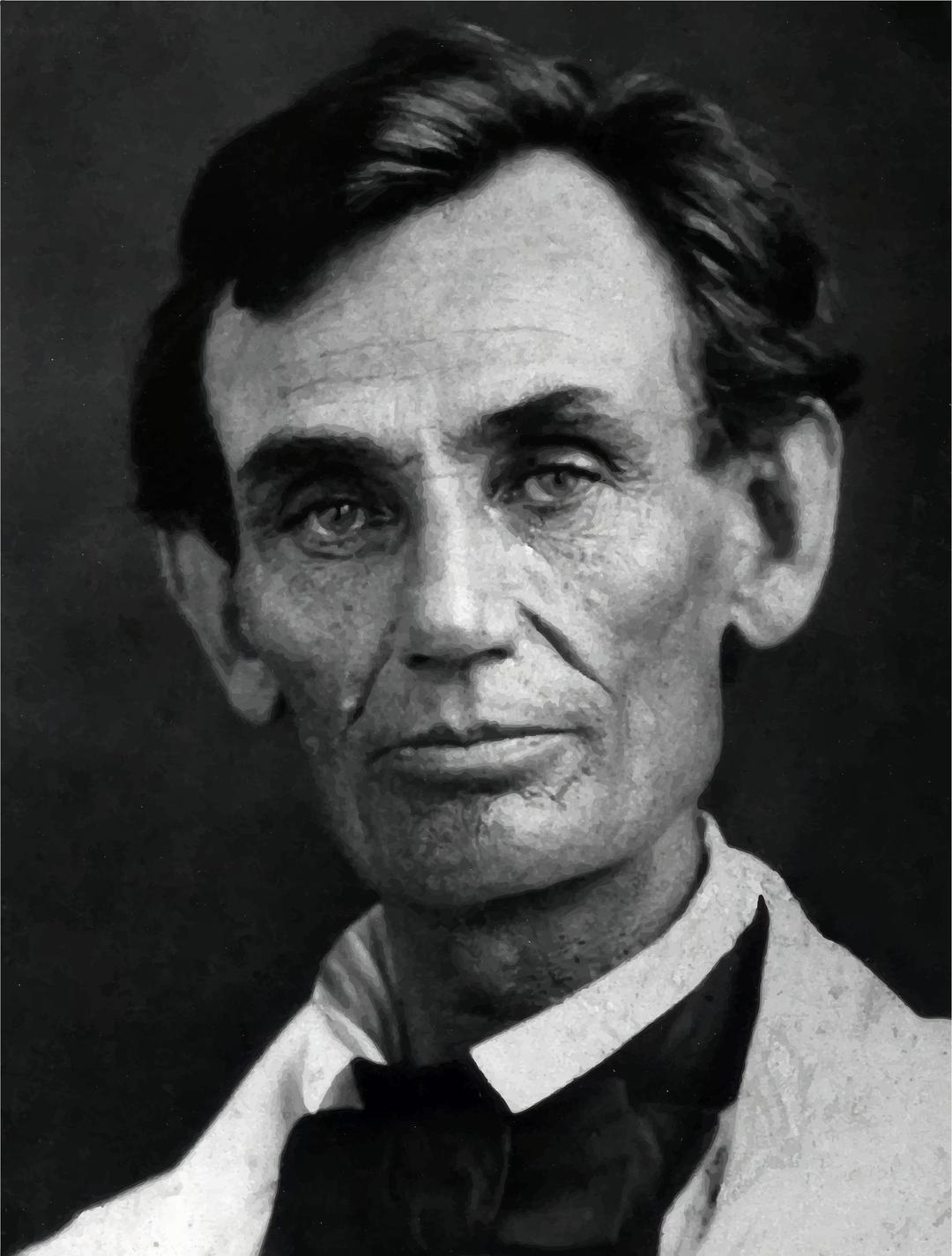 Abraham Lincoln Photograph 1858 png transparent