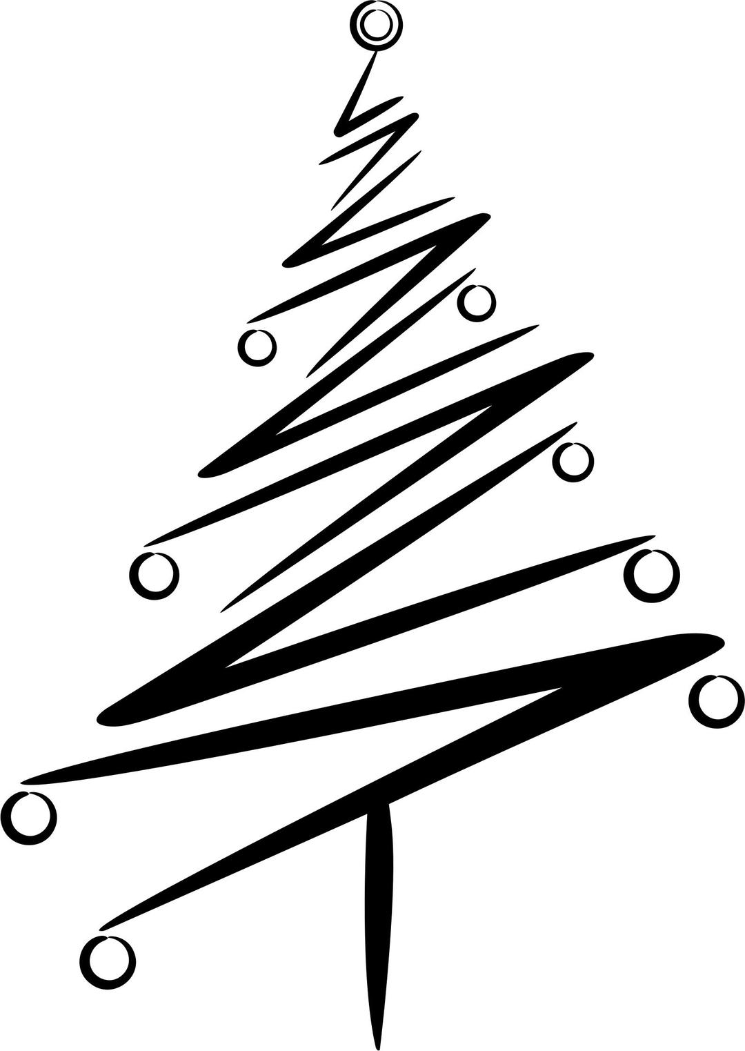 Abstract Christmas Tree png transparent