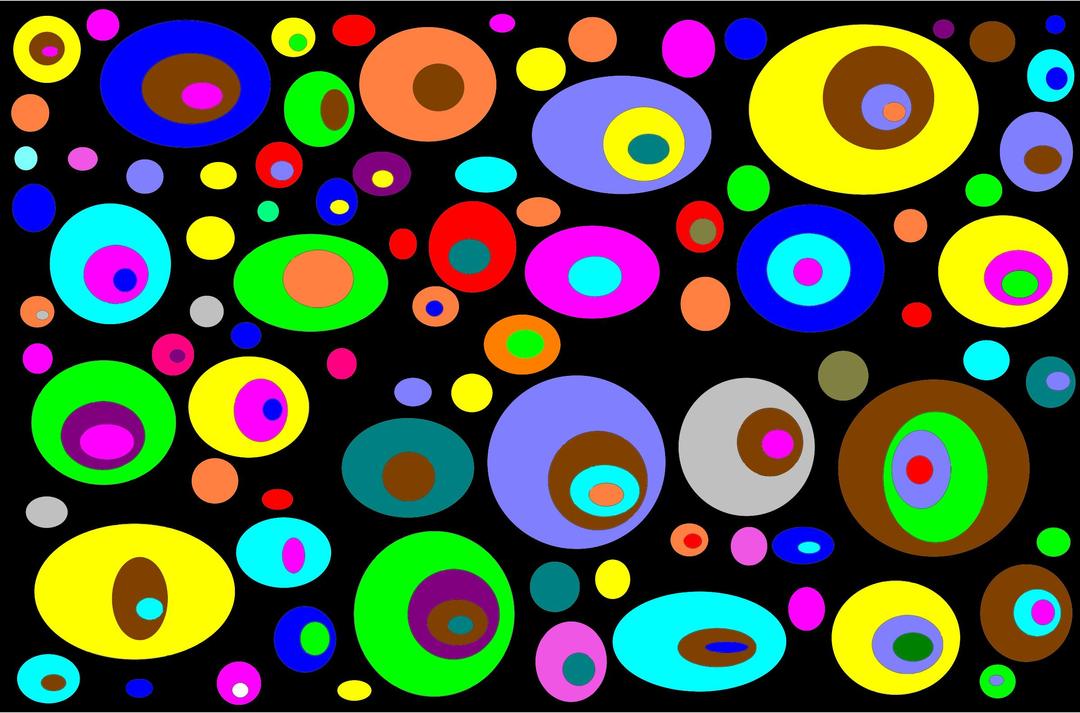 Abstract Colorful Circles Background png transparent
