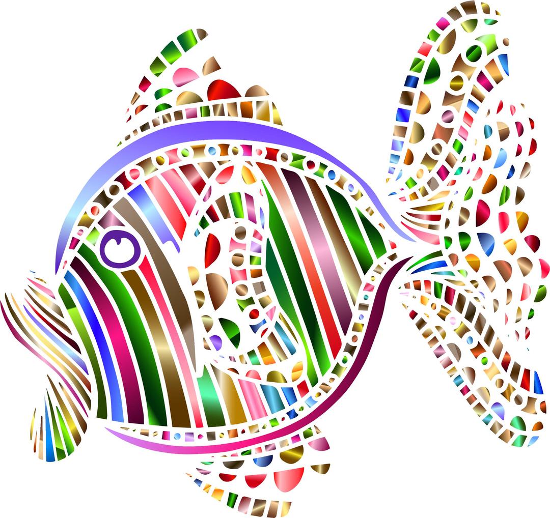Abstract Colorful Fish 2 png transparent