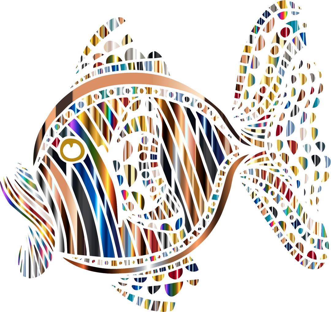 Abstract Colorful Fish 8 png transparent