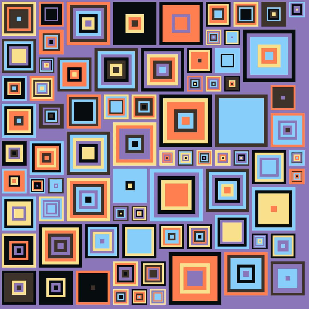 Abstract Colorful Squares png transparent