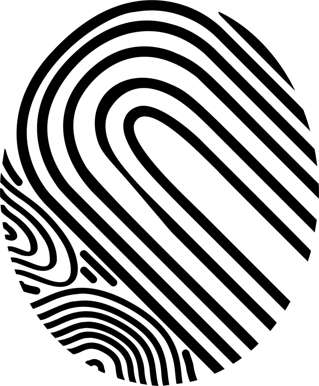 Abstract Fingerprint png transparent