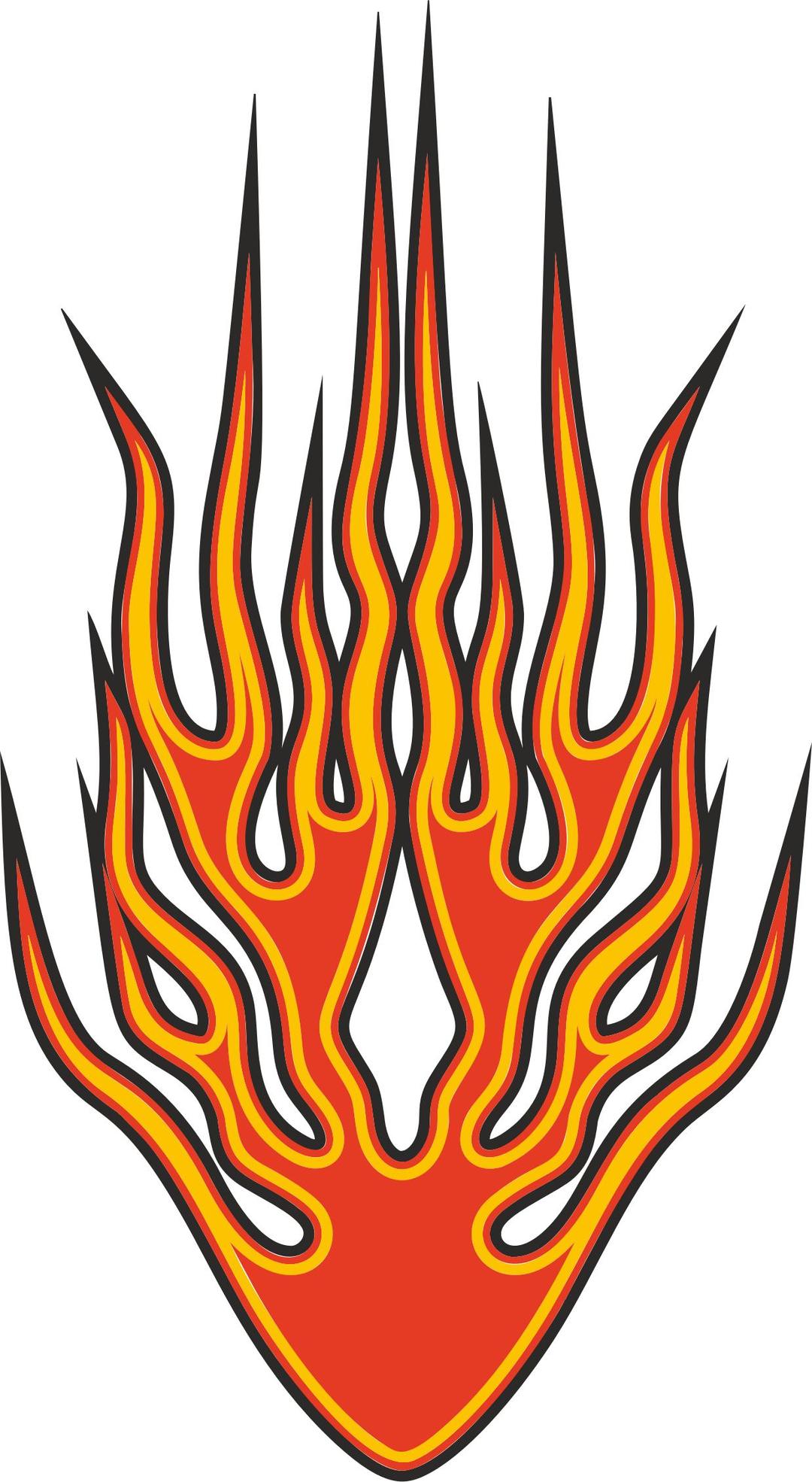 Abstract Flames png transparent