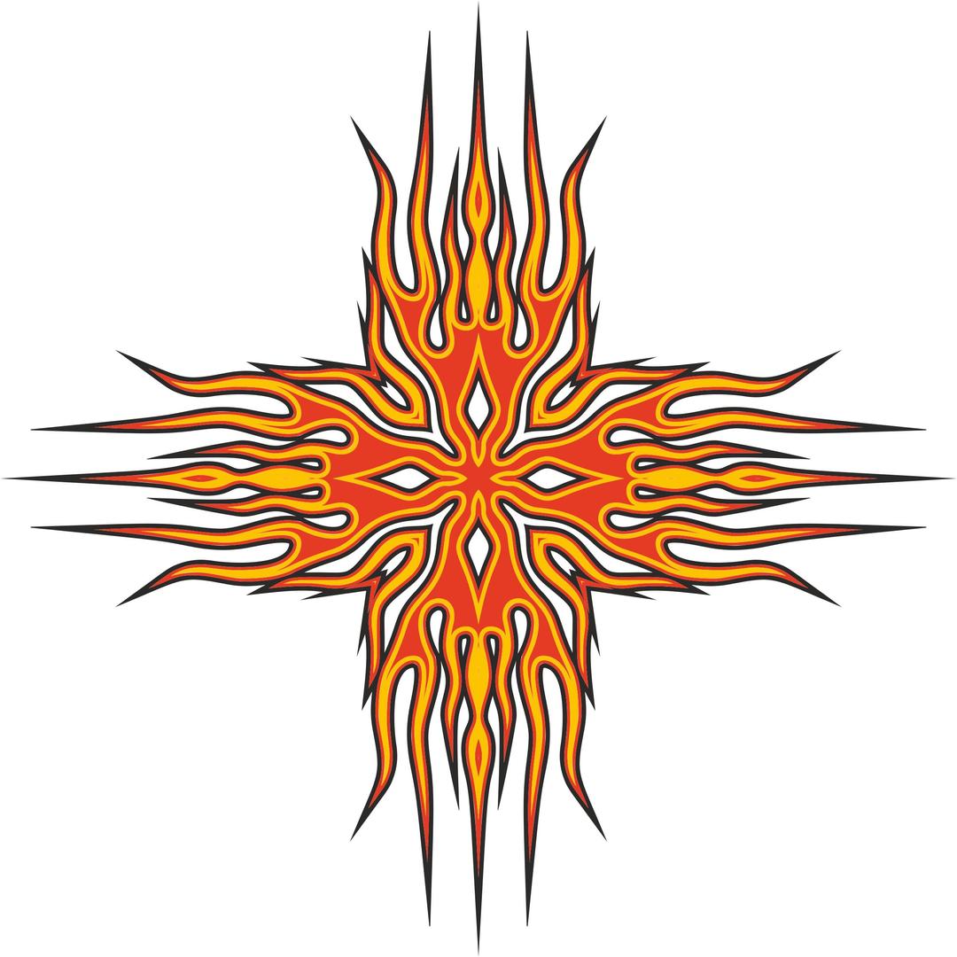 Abstract Flames Design png transparent