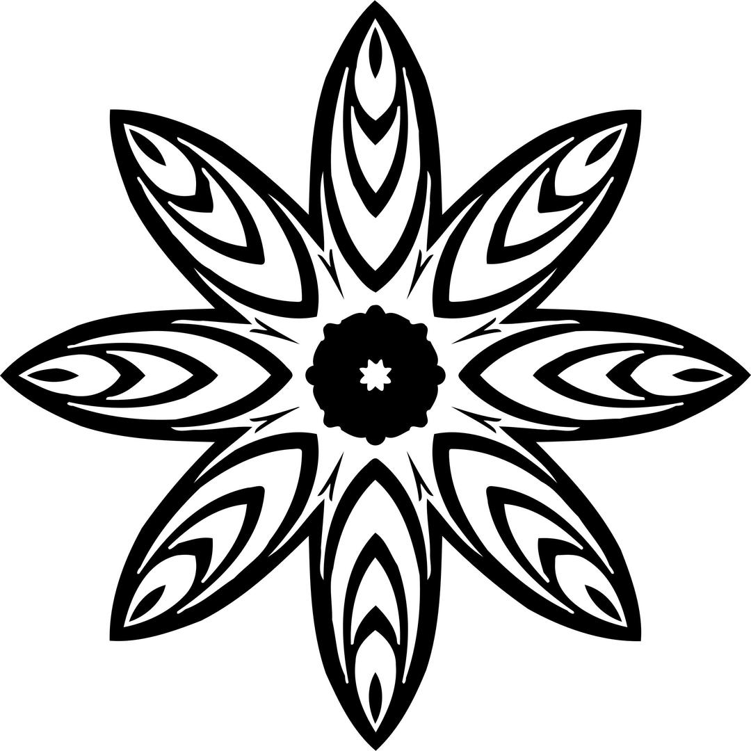 Abstract flower 18 png transparent