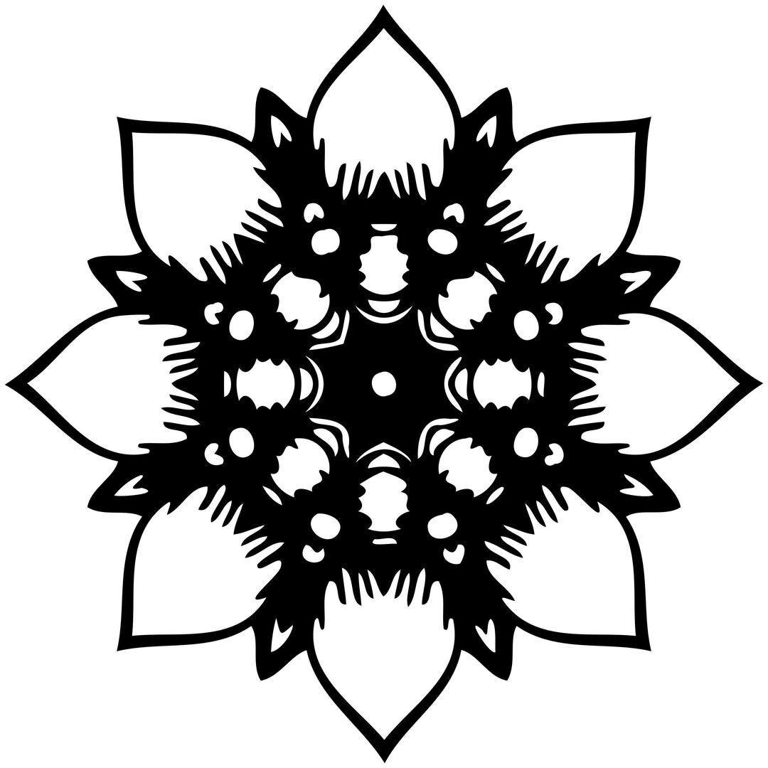 Abstract flower 5 png transparent