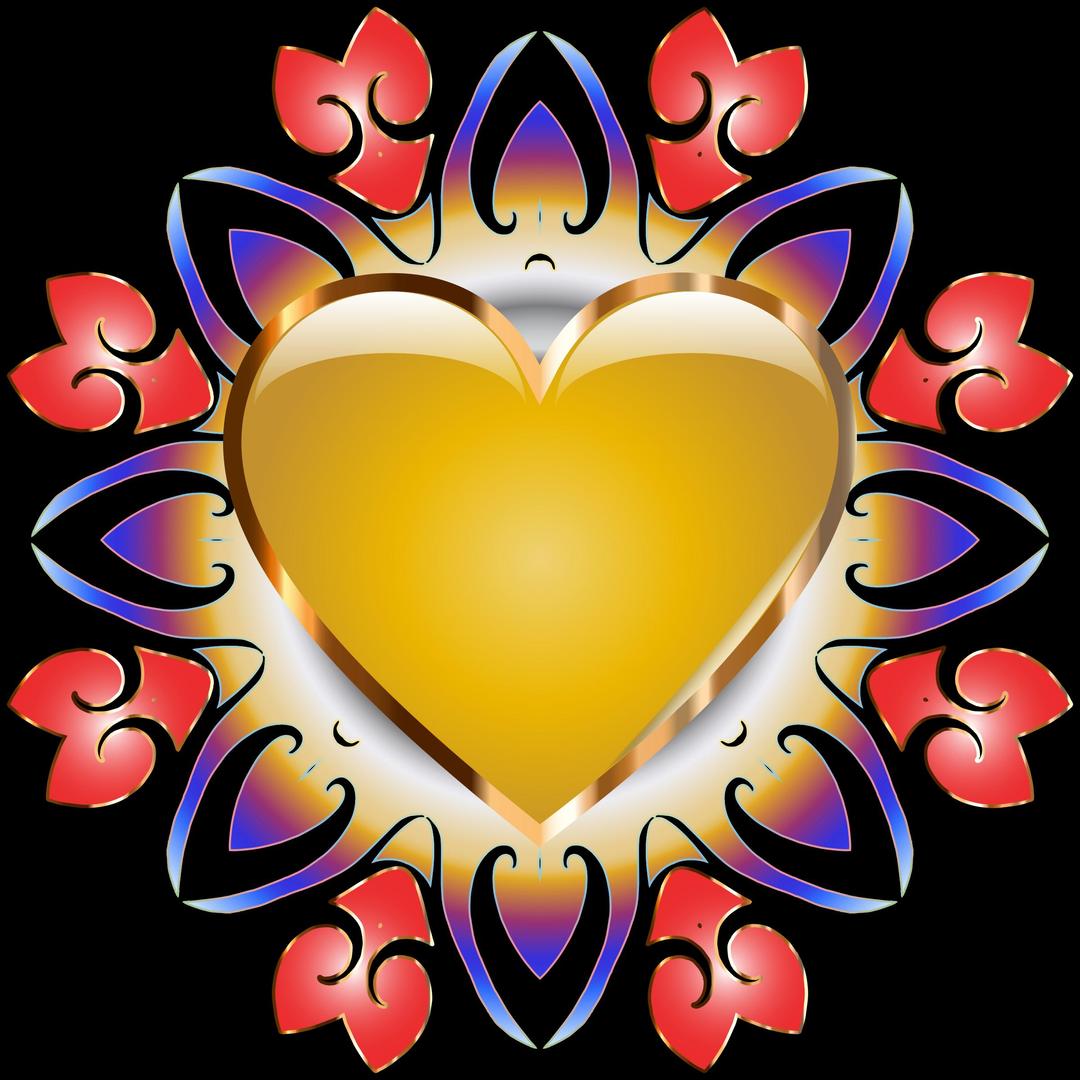 Abstract Heart Design png transparent