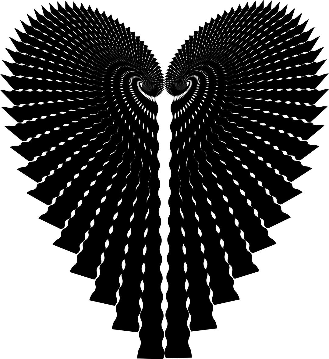 Abstract Heart Silhouette png transparent