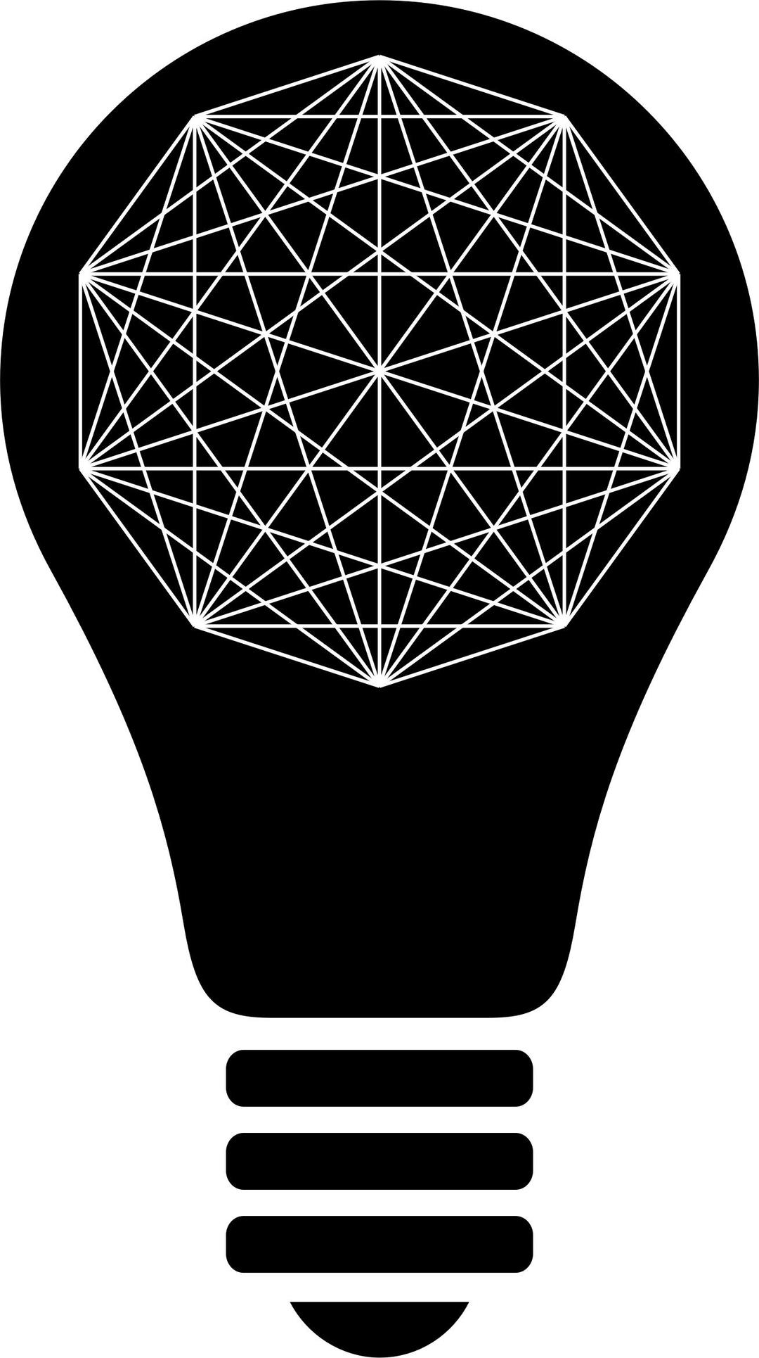 Abstract Light Bulb Silhouette png transparent