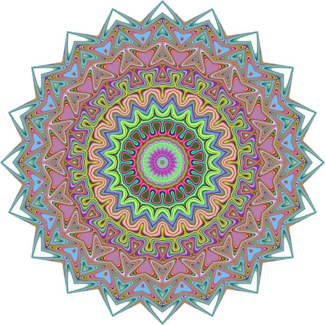 Abstract Pastel Mandala png transparent