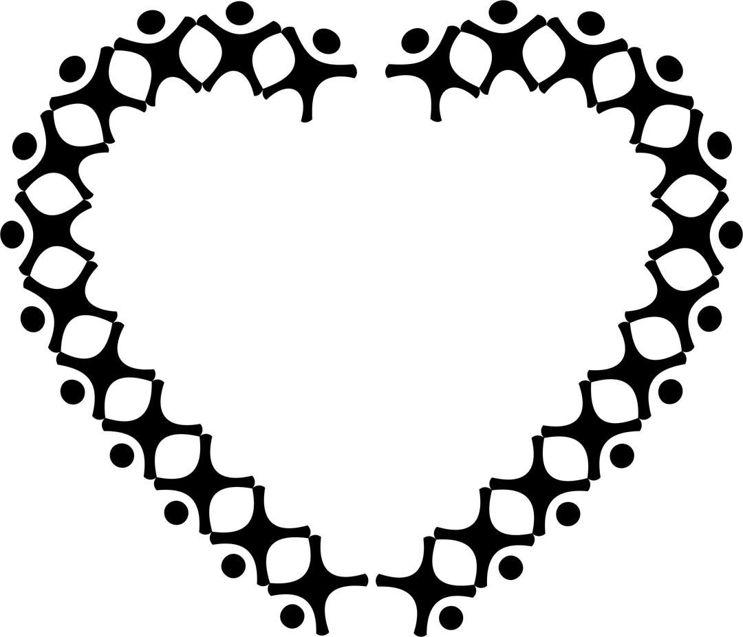 Abstract People Heart png transparent