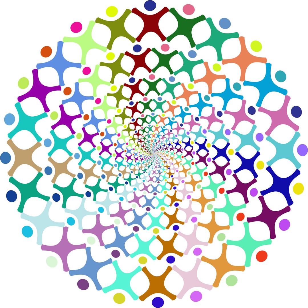 Abstract People Vortex Prismatic png transparent