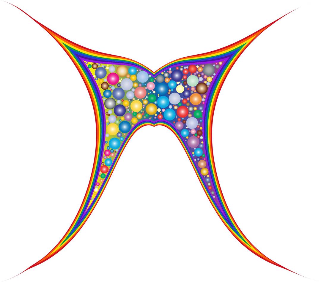 Abstract Rainbow Butterfly png transparent