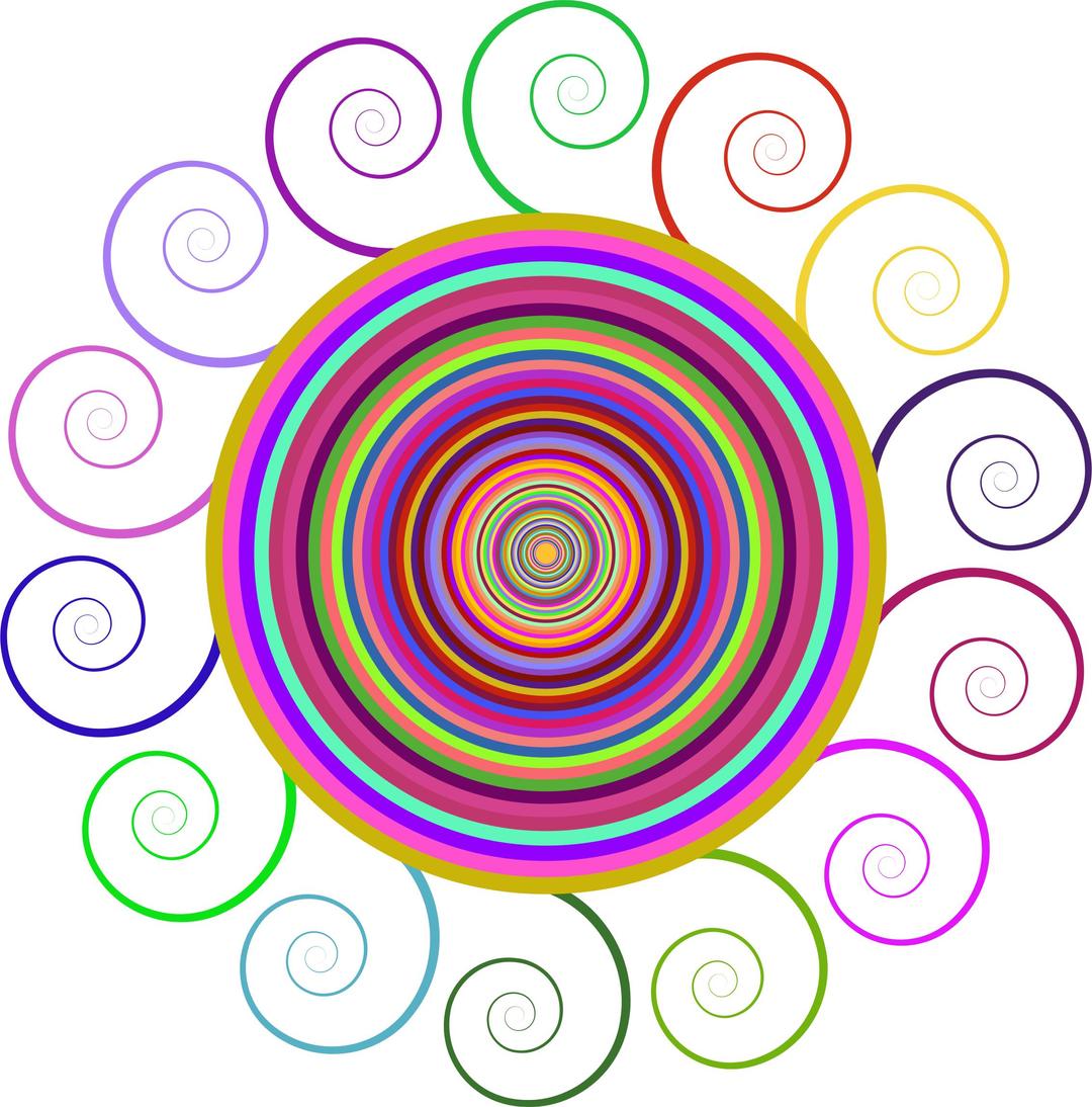 Abstract Spiral Circle png transparent