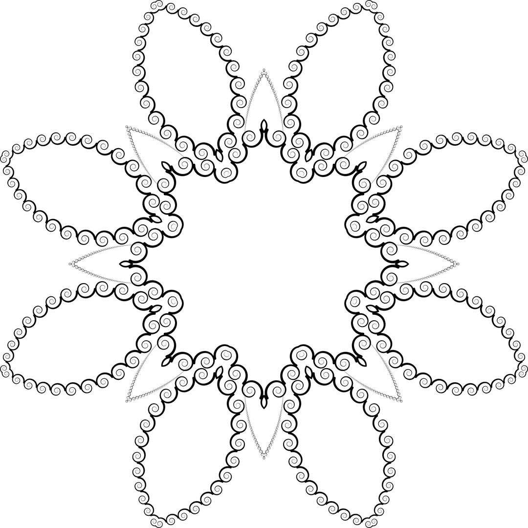 Abstract Spiral Design 12 png transparent