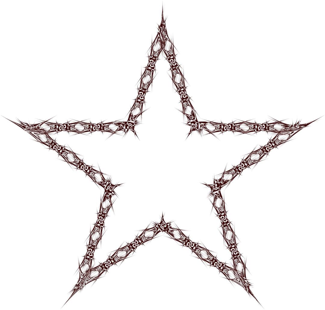 Abstract Thorny Star png transparent