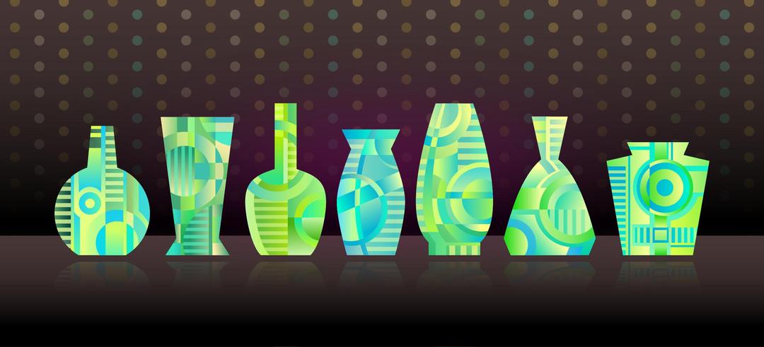 Abstract Vases png transparent