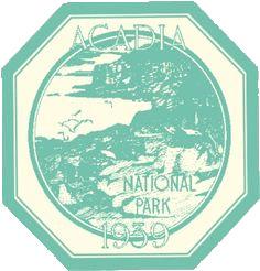 Acadia National Park Vintage png transparent