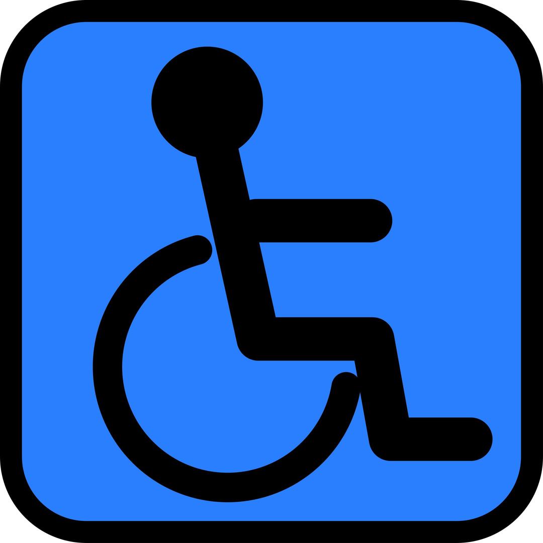 Accessible sign png transparent