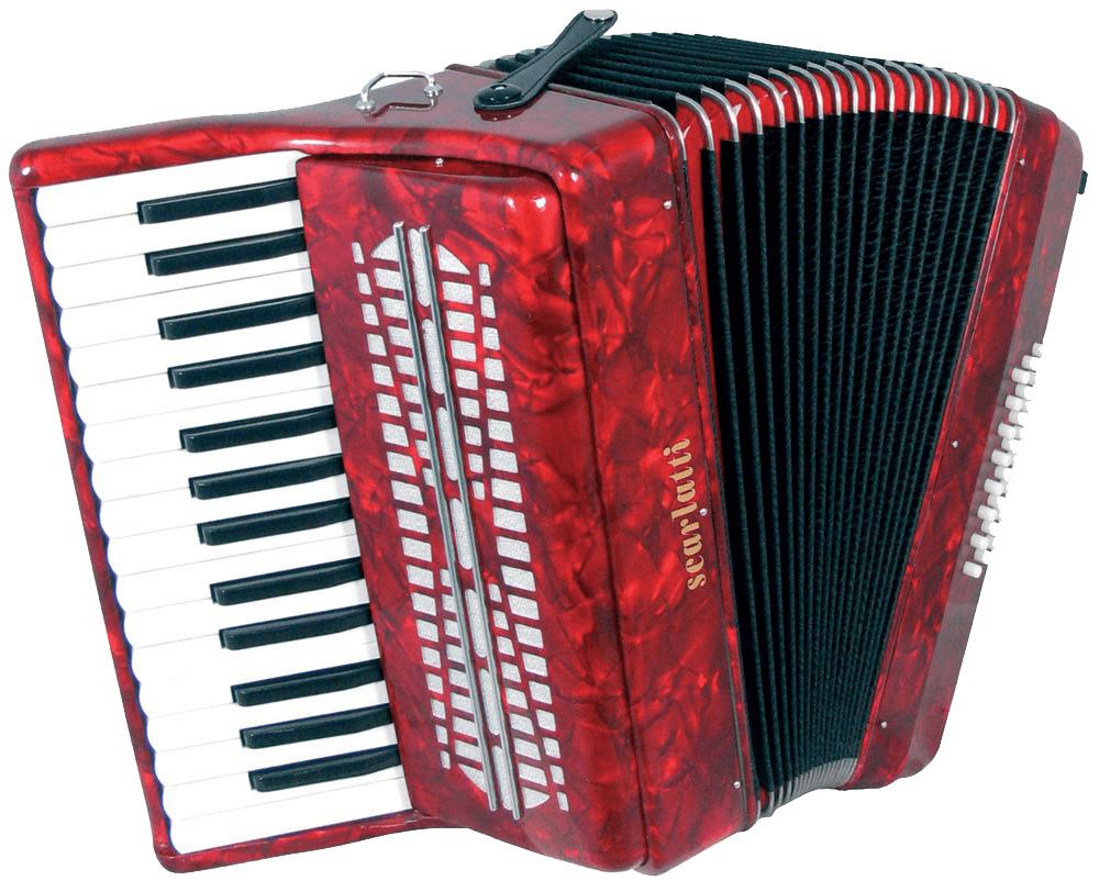 Accordion Bright Red png transparent