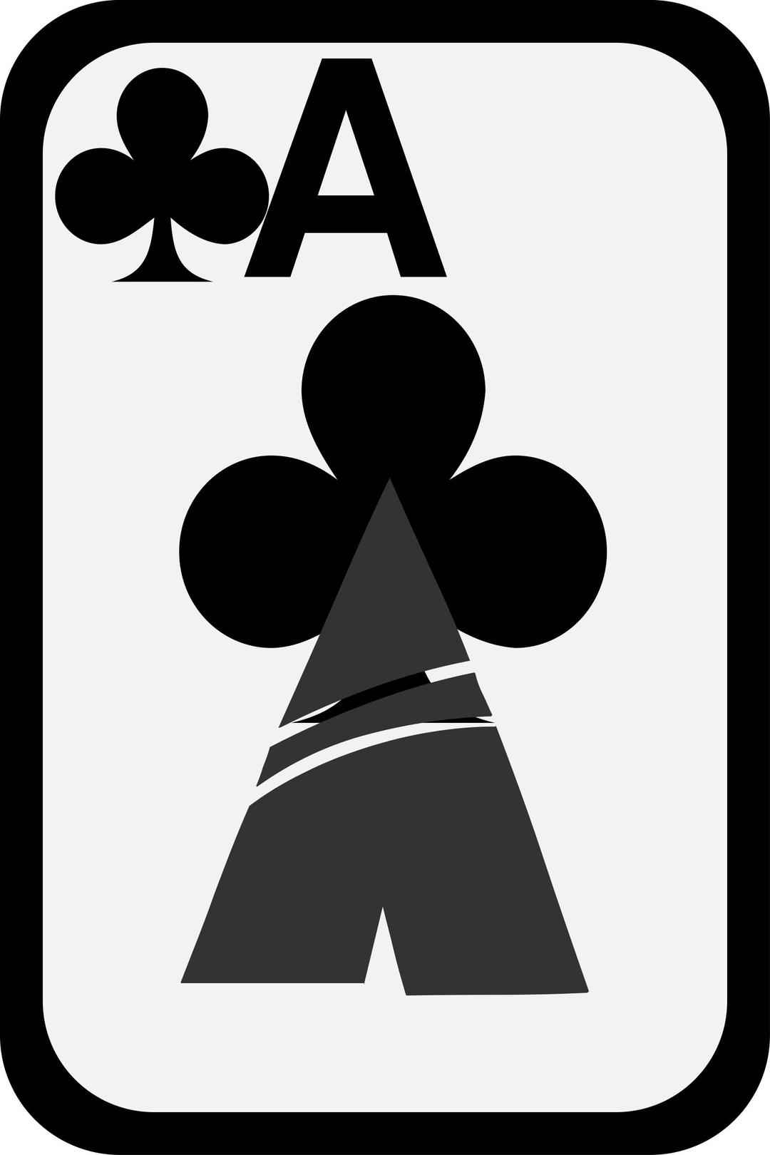 Ace of Clubs png transparent