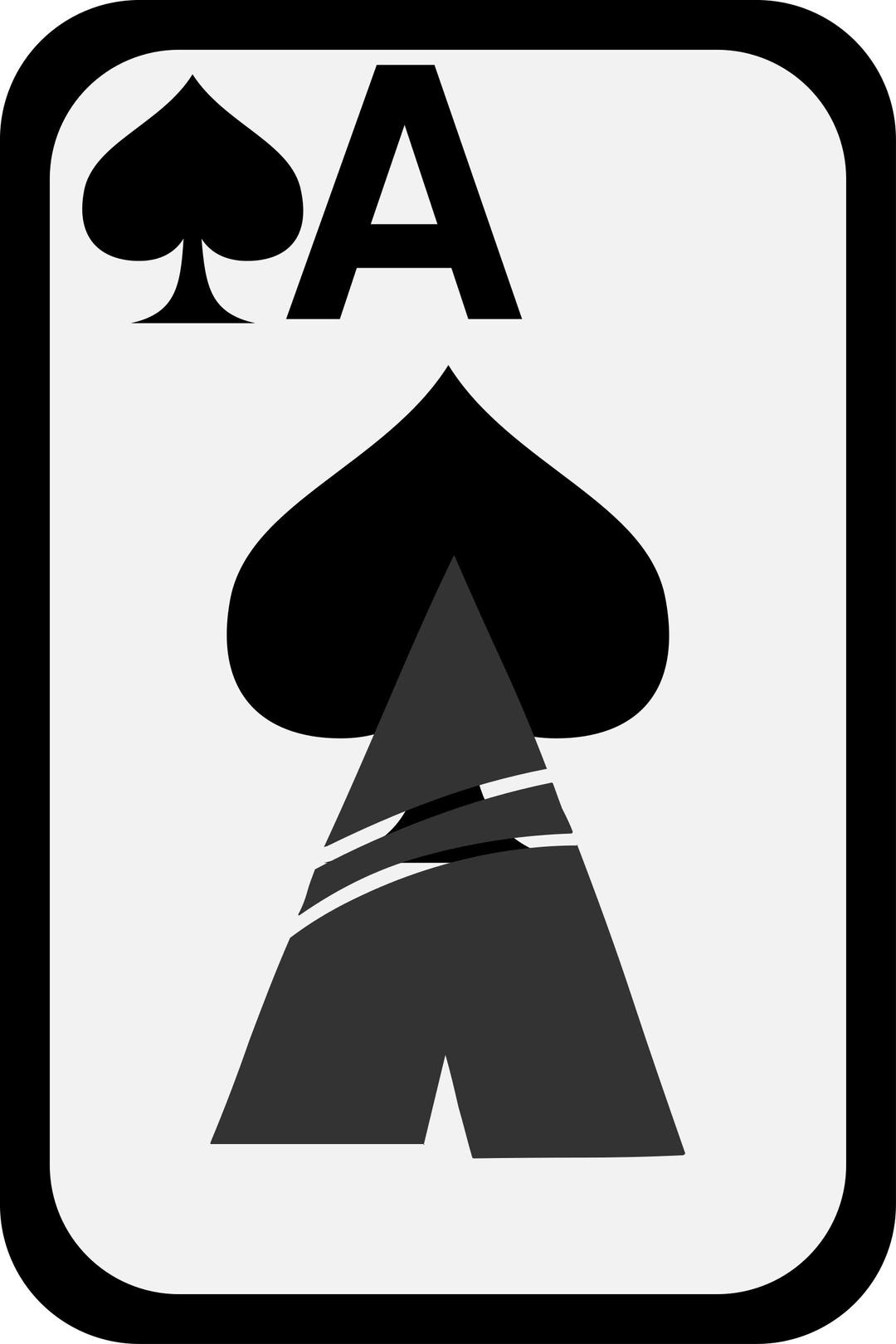 Ace of Spades png transparent