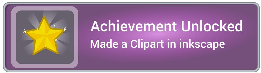 Achievement unlocked icon game with frame png transparent