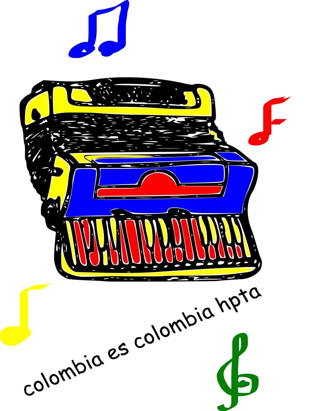 acordion colombiano png transparent