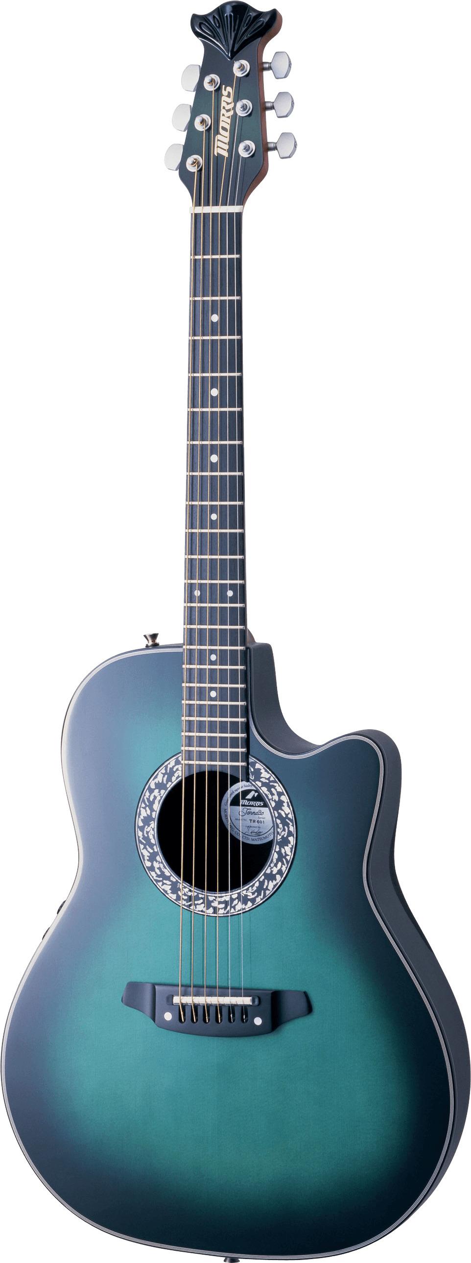 Acoustic Blue Guitar png transparent